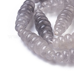 Chapelets de perle en quartz nuageux naturel, riz, perles de ruche, 29~31x9~11mm, Trou: 1.5mm, Environ 13 pcs/chapelet, 14.9 pouce ~ 15.3 pouces (38~39 cm)