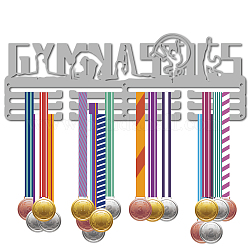 Estante de la pared de la exhibición del tenedor de la suspensión de la medalla del hierro de la moda, 3 líneas, con tornillos, gimnasia, Deportes, 150x400x1.5mm