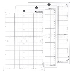 PVC Cutting Mat Pad, for Desktop Fine Manual Work Leather Craft Sewing DIY Punch Board, Clear, 33.4x22.3x0.05cm