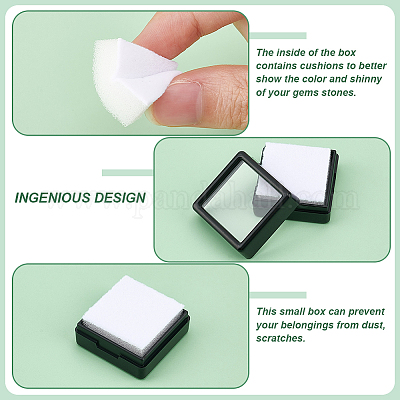 Пластиковые коробки для хранения бриллиантов CON-WH0089-72B-1
