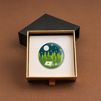 Брошь из белой жести JEWB-WH0012-007-1