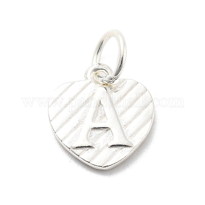 925 серебряное сердце с заглавными буквами STER-S009-13A-S-1