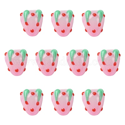 10 шт. стеклянные бугорчатые бусины LAMP-FS0001-58-1