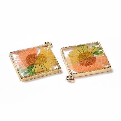 Подвески из прозрачной эпоксидной смолы RESI-L036-11KCG-03-1