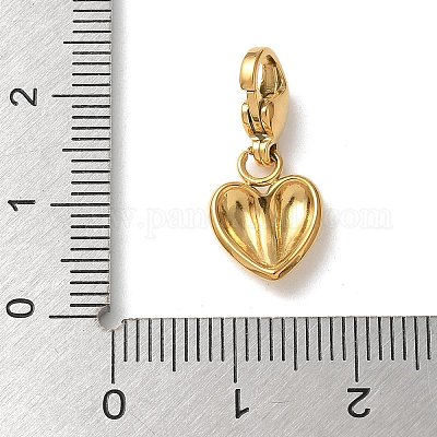 Подвесные украшения из нержавеющей стали 304 в форме сердца STAS-G352-10G-1