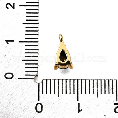 Латунные микро проложить кубического циркония подвески KK-D356-08H-G-1