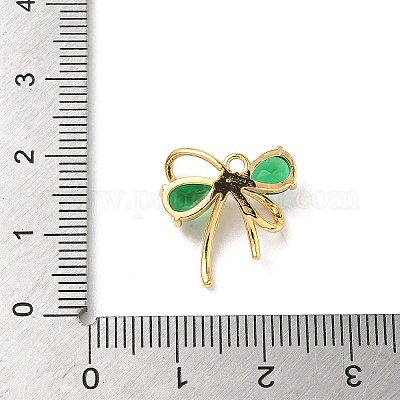 Латунные микро проложить кубического циркония подвески KK-D504-13A-G-1