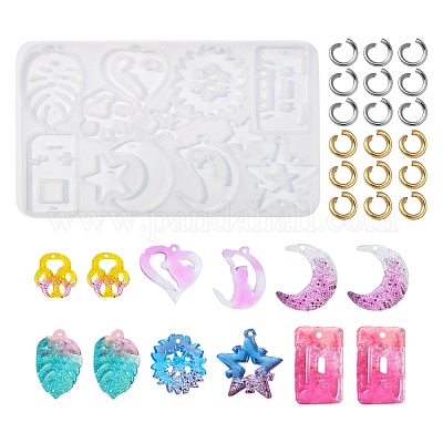 1pc Silicon Mold Set For Diy Resin Ring Making Including Flat
