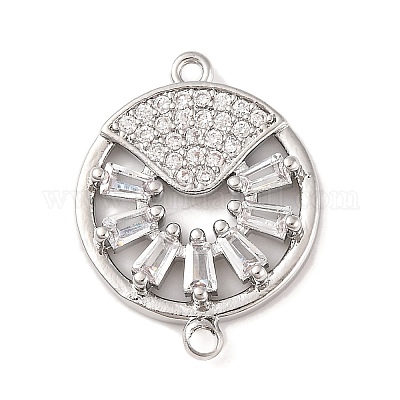 Латунные подвески из прозрачного кубического циркония KK-S389-37P-1