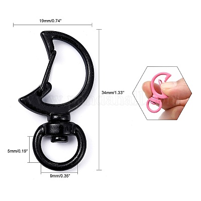 Окрашенные распылением сплавы с поворотными застежками-карабинами X-PALLOY-T080-13-NR-1