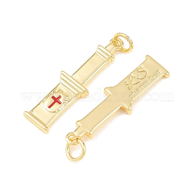 Латунь эмаль подвески&nbsp;KK-B167-07G-1