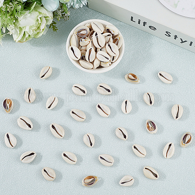 100 шт. бусины из натуральной ракушки каури BSHE-LT0001-08-1