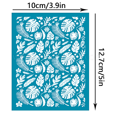 Wholesale OLYCRAFT 4x5 Inch Clay Stencils for Polymer Clay Flower