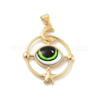 Подвески из непрозрачной смолы KK-G419-14G-1