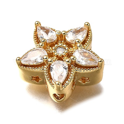 Многожильные звенья из латуни с паве из кубического циркония KK-F913-05G-01-1