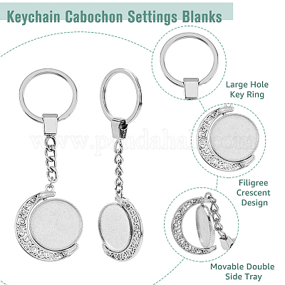 Набор для изготовления пустого купольного брелока своими руками KEYC-AB00064-1