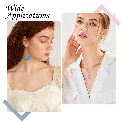 40шт 10 цвета подвески из смолы RESI-GO0001-09-1