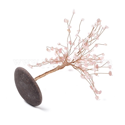 Украшение из натурального розового кварца G-D462-03C-01-1