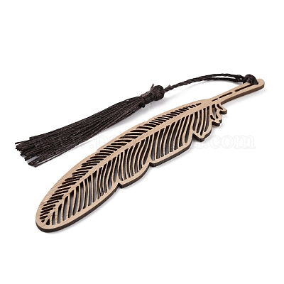 Segnalibri di bambù&nbsp;AJEW-WH0291-90-1