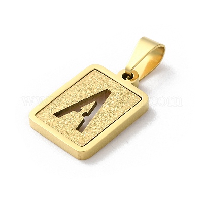 Подвески-алфавиты из нержавеющей стали 304 STAS-S152-01G-A-1