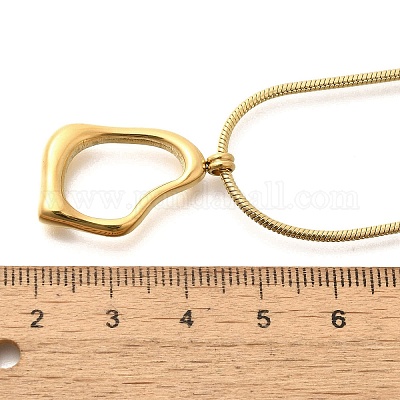 Ионное покрытие(ip) 304 нержавеющая сталь самородки подвески ожерелья NJEW-K255-13G-1