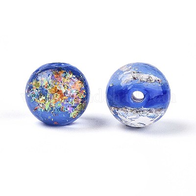 Ручной работы бусины фольги LAMP-T021-31C-1