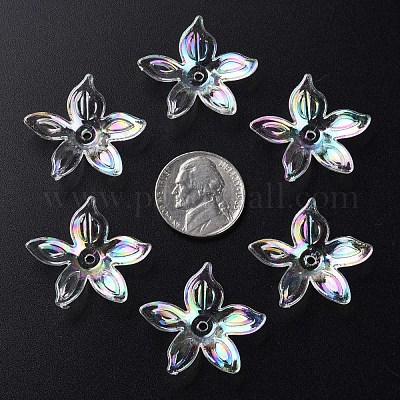 Прозрачные акриловые бусины MACR-S373-102-C07-1