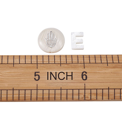 Бусины из натуральных пресноводных ракушек SHEL-TA0001-01-1