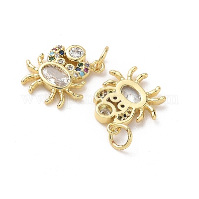 Латунные микро проложить кубического циркония подвески KK-D502-26K-G-1
