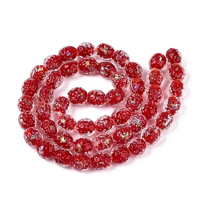 Handmade стеклянные бусины фольги&nbsp;FOIL-N029-10D-1