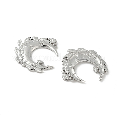 Подвески со стразами из нержавеющей стали 304 STAS-D376-09B-P-1