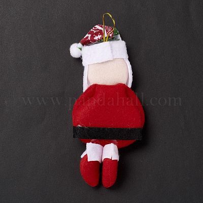 Рождественские подвесные украшения из нетканого материала AJEW-P099-04-1