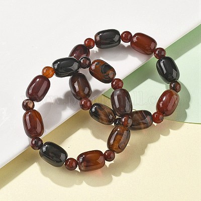 Браслеты из натуральных агатовых бусин G-P570-01L-1