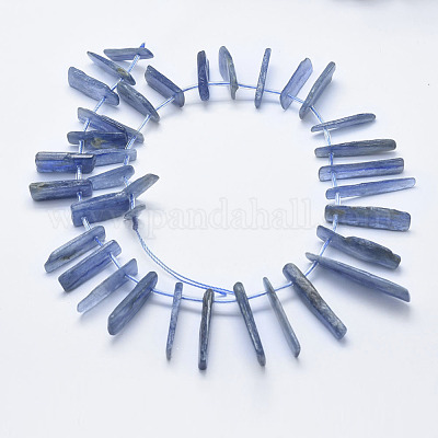 Натуральные нити из кианита / цианита / дистенового бисера&nbsp;G-K246-45-1