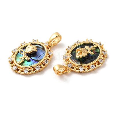 Латунные микро проложить кубического циркония подвески KK-I703-01A-G-1