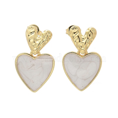 Латунные болтающиеся серьги EJEW-F359-12G-02-1