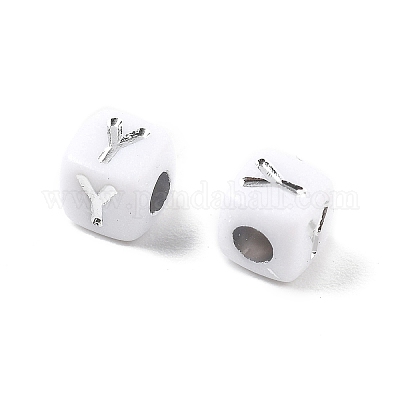 Непрозрачные акриловые бусины OACR-D282-06Y-1