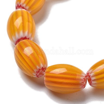 Ручной работы millefiori стеклянные бусины нитки LAMP-F035-12J-1