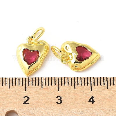 Латунные микро проложить кубического циркония подвески KK-U067-10G-02-1