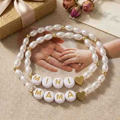Mama Mini Acrylperlen-Stretch-Armbandsets&nbsp;TO3348-1