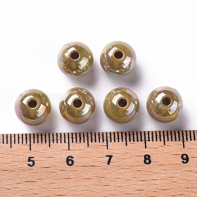 Непрозрачные акриловые бусины MACR-S370-D10mm-29-1