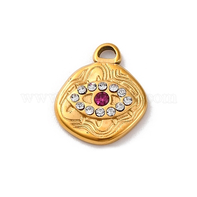 Подвески из нержавеющей стали 304 со стразами STAS-M110-33G-1