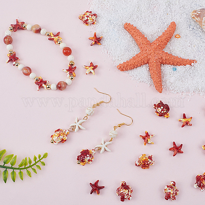 100 шт. 2 стиля синтетических бирюзовых бусин G-SC0002-89C-1