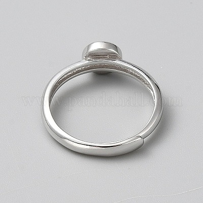 925 verstellbarer Ring aus Sterlingsilber.&nbsp;DIY-WH0888-141P-02-1