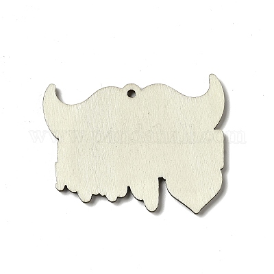 Подвески из осины с односторонним принтом на день отца WOOD-G014-30-1