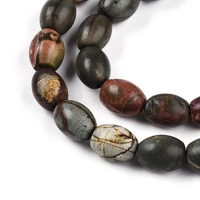 Нити бусин из натуральной яшмы пикассо/полихромной яшмы G-N346-02B-05-1