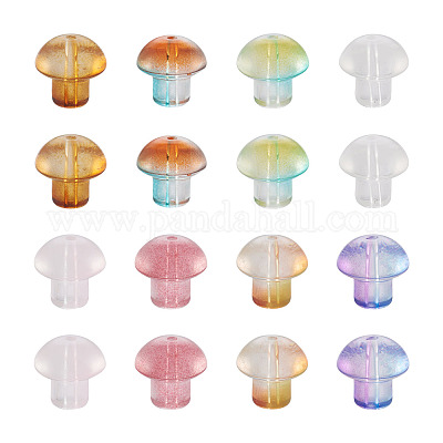 80шт 8 цвета прозрачные стеклянные бусины GLAA-CD0001-17-1