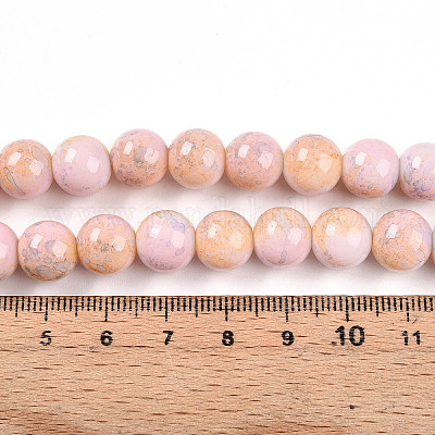 Выпечка окрашенные стеклянные бусины&nbsp;X1-DGLA-N003-10mm-C01-1