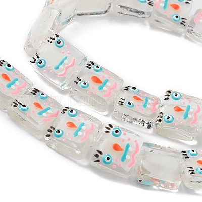 Бусы лэмпворк ручной работы LAMP-F029-02C-1