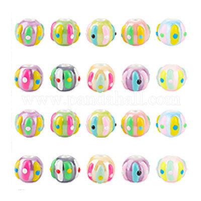 20шт 10 цвета фарфоровые бусины ручной работы PORC-PH0001-40-1